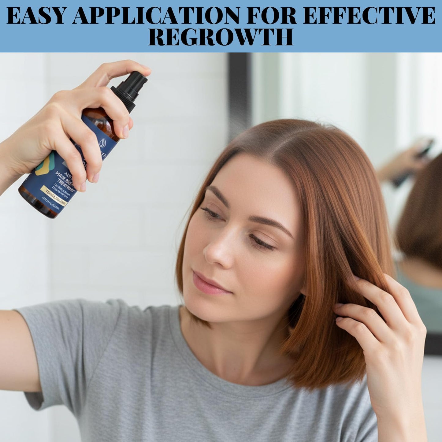 Minoxidil Spray for Hair Growth – Biotin-Infused Serum to Reduce Hair Loss & Regrow Thicker Hair | 3.38 OZ