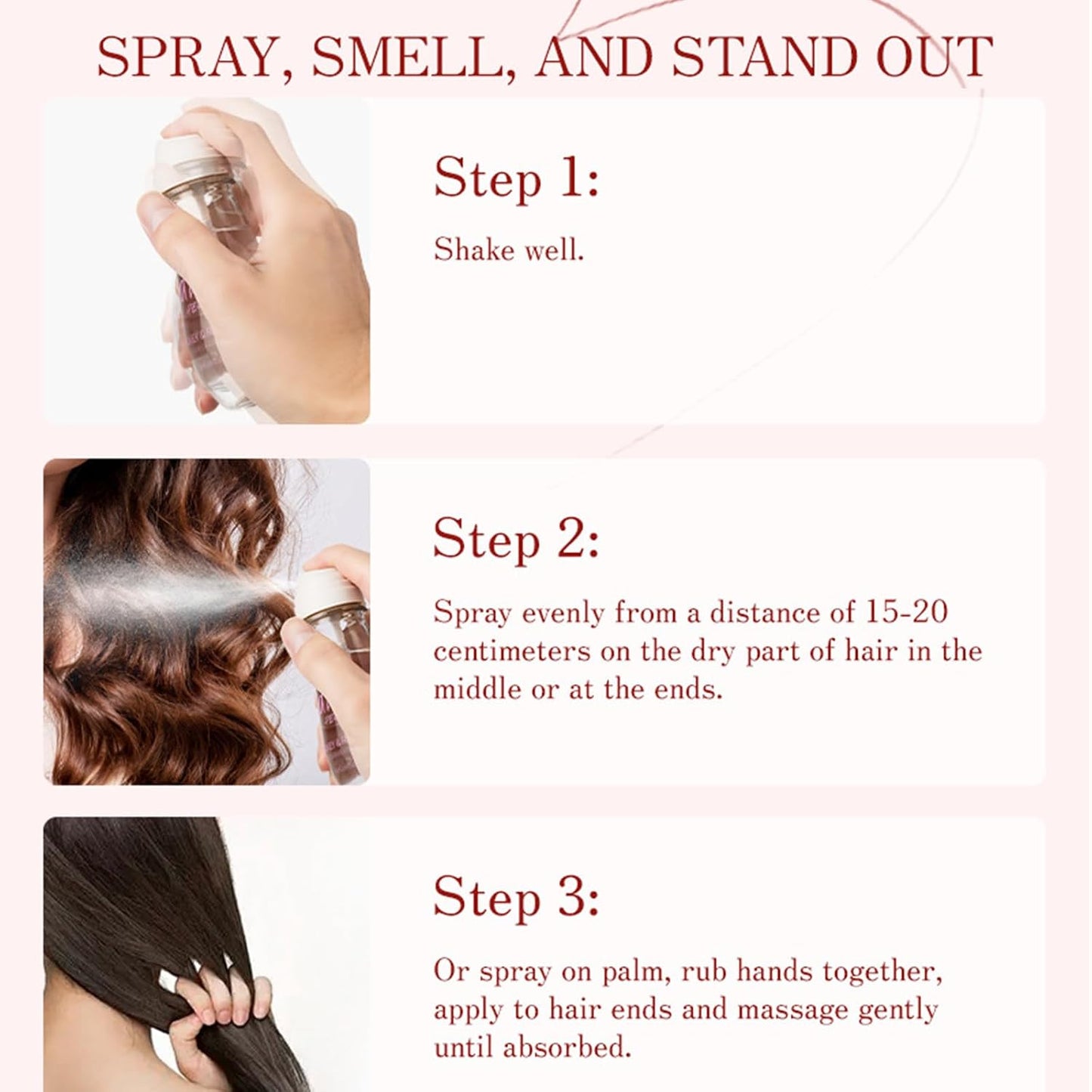Honey & Rose Hair Perfume - Jojoba & Argan Oil for Dry Hair | Nourishing & Frizz Control | 2.98 Fl. Oz