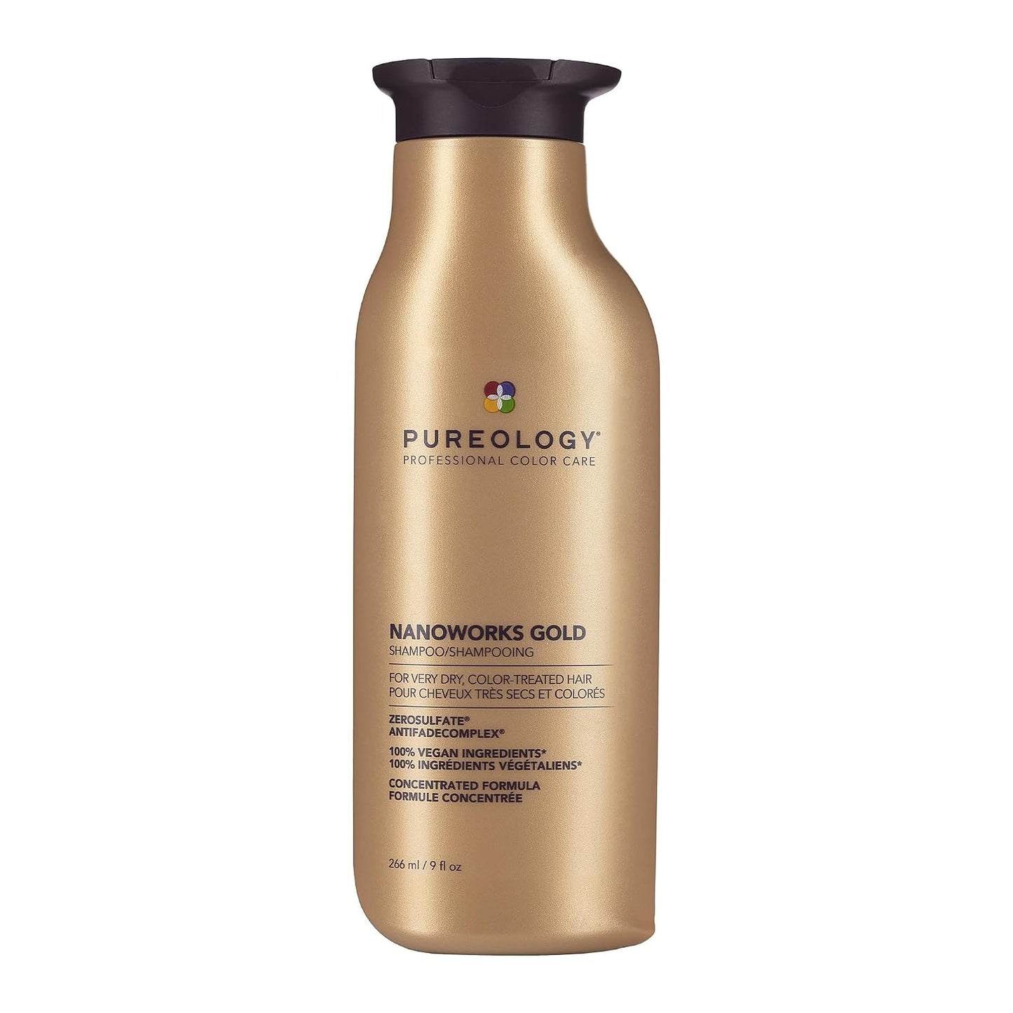 Pureology Nanoworks Gold Shampoo - Hydrating Formula for Dry, Color-Treated Hair | Sulfate-Free & Vegan
