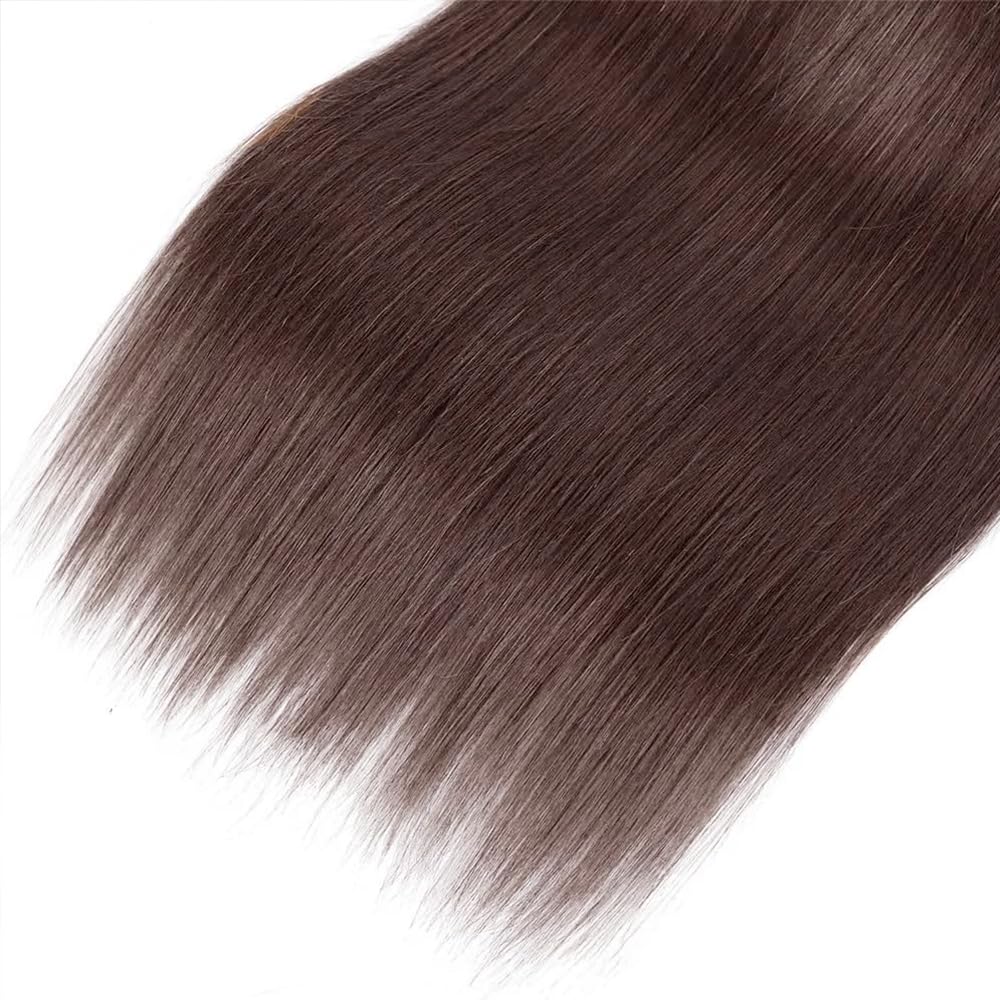30 32 34 inch Color #4 Human Hair Bundle Chocolate Brown Straight 3 Bundles 10A Real Brown Straight Human Hair Extensions #4 Color 150g