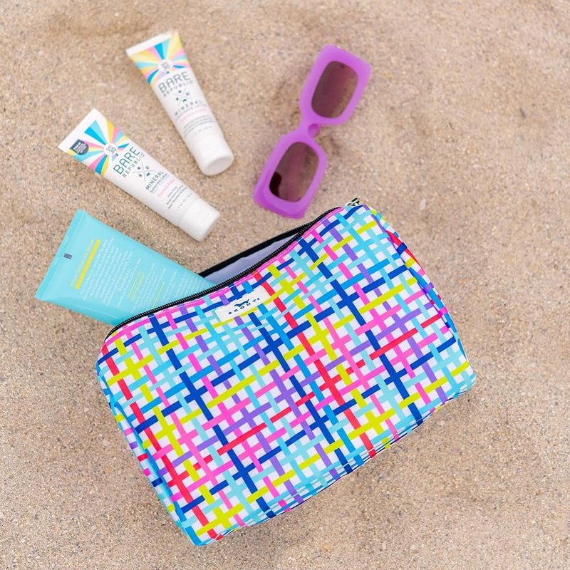 Toiletry Bag - Water-Resistant Makeup & Cosmetic Organizer | Fits Full Size Items, Inside Pocket