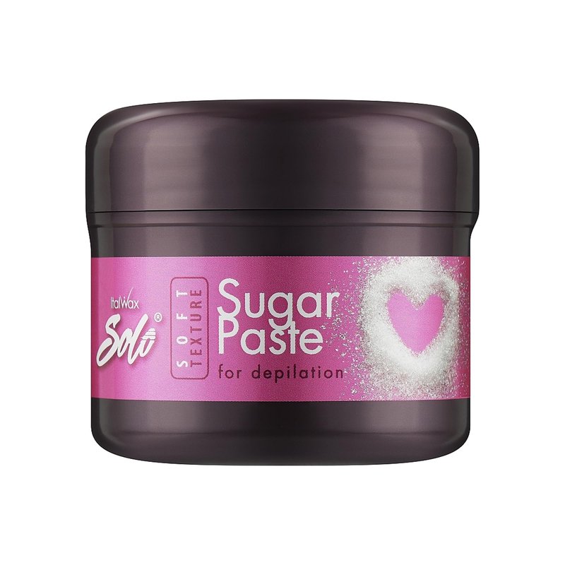 Italwax Solo Sugar paste Wax Kit Soft 180g / 6.35 oz - Waxing kit for women and man - Natural formulation - For Body & Brazilian Bikini at home hair removal