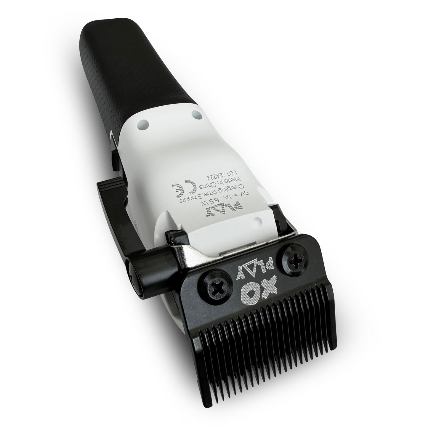 TPOB Play Barber Hair Clippers for Men 7500 RPM with Rubber Grips (White)