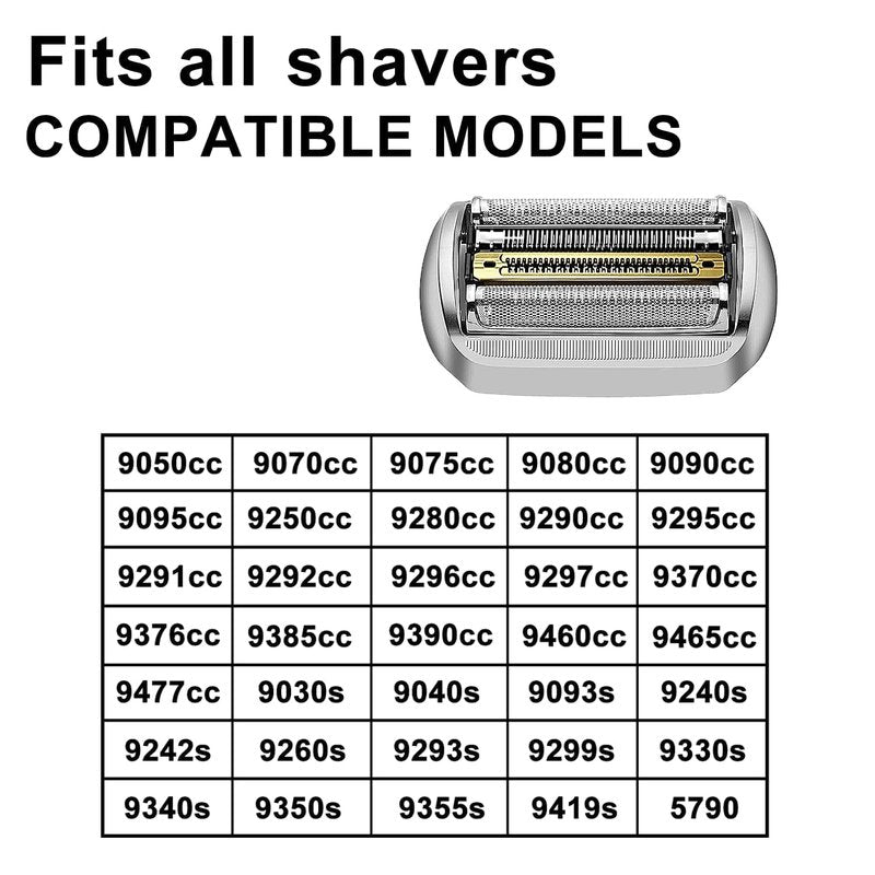 Series 9 Pro 94M Electric Replacement Shaver Head Accessories Shaver Compatible with Braun Series 9 Pro Electric Razors 9290cc, 9291cc, 9370cc, 9376cc, 9293s, 9260s, 9295cc, 9385cc,(Upgraded ver.)