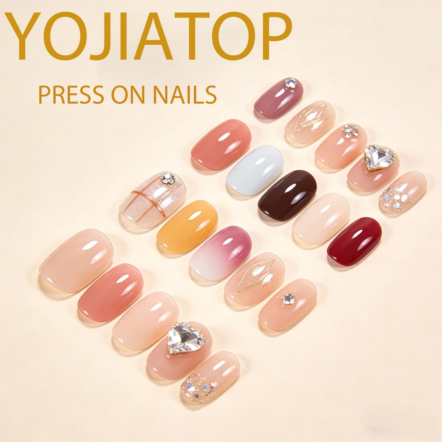White French Tip Press on Nails Medium Almond Fake Nails with 3D Bow Flower Pearl Charm Designs Spring Nails Press ons Glossy Glue on Nails Butterfly False Nails Pink Stick on Nails for Women 24Pcs