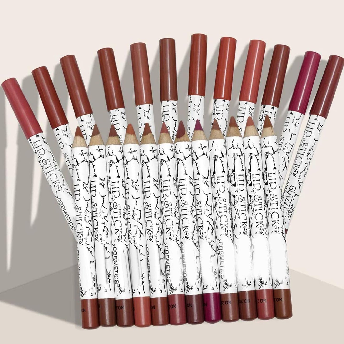 12 Colors Lip Liner Set - Matte Finish, Long-Lasting High Pigment Lip Pencils for Daily Makeup