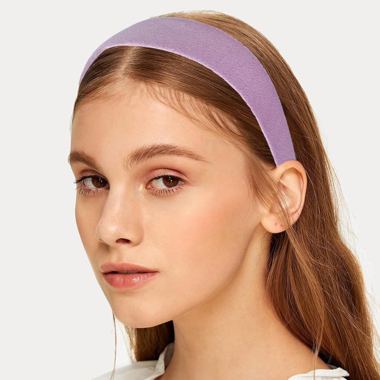 Trendy French-Style Headbands for Women - 7PCS Retro Pearl Non-Slip Pleated Hair Accessories | Pink
