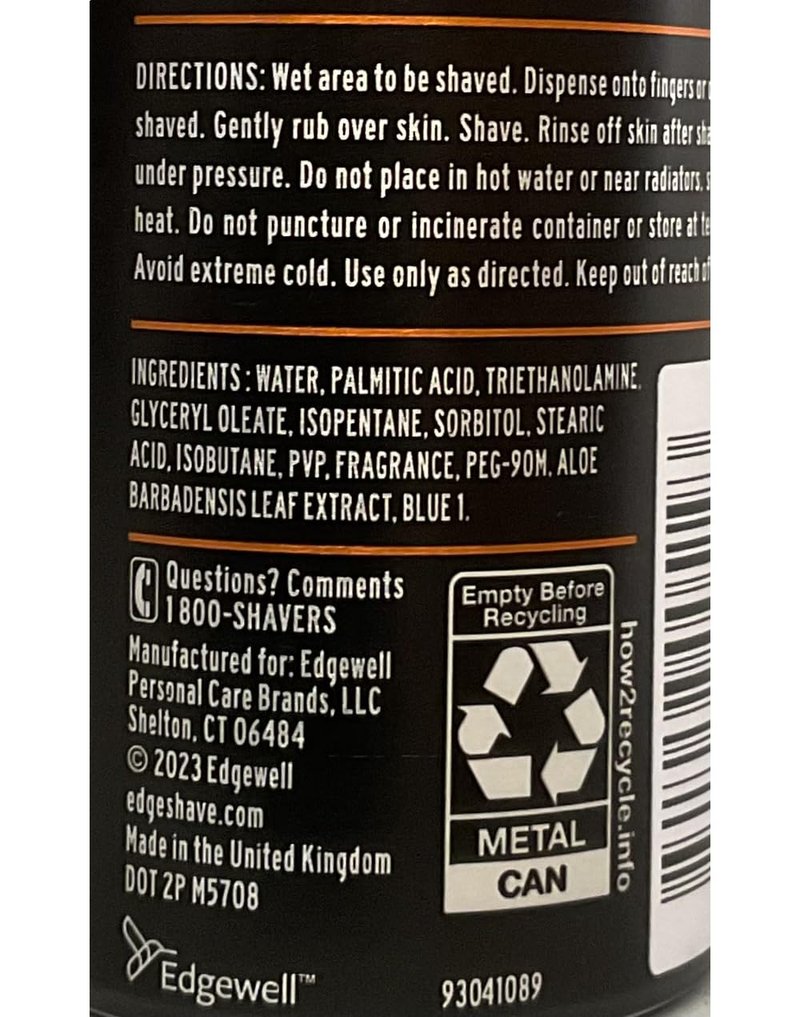 Edge Shave Gel, Sensitive Skin with Aloe 2.75 oz (Pack of 7)