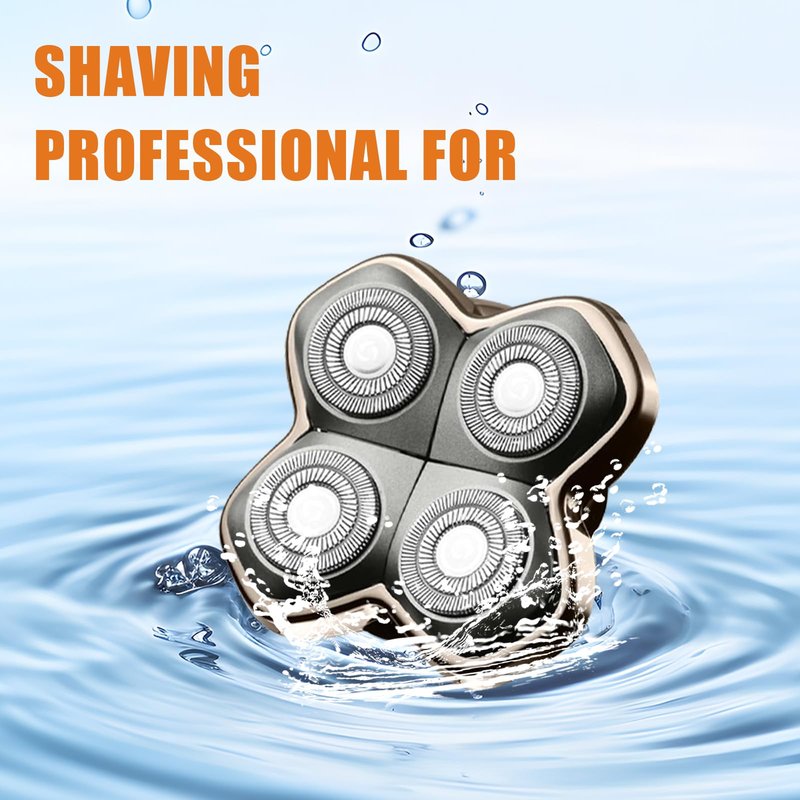 Replacement Blade Shaver PRO 4 Head for Electric Shaver Compatible with Skull Pitbull, Butterfly Kiss PRO & Palm Shavers (2Pack)