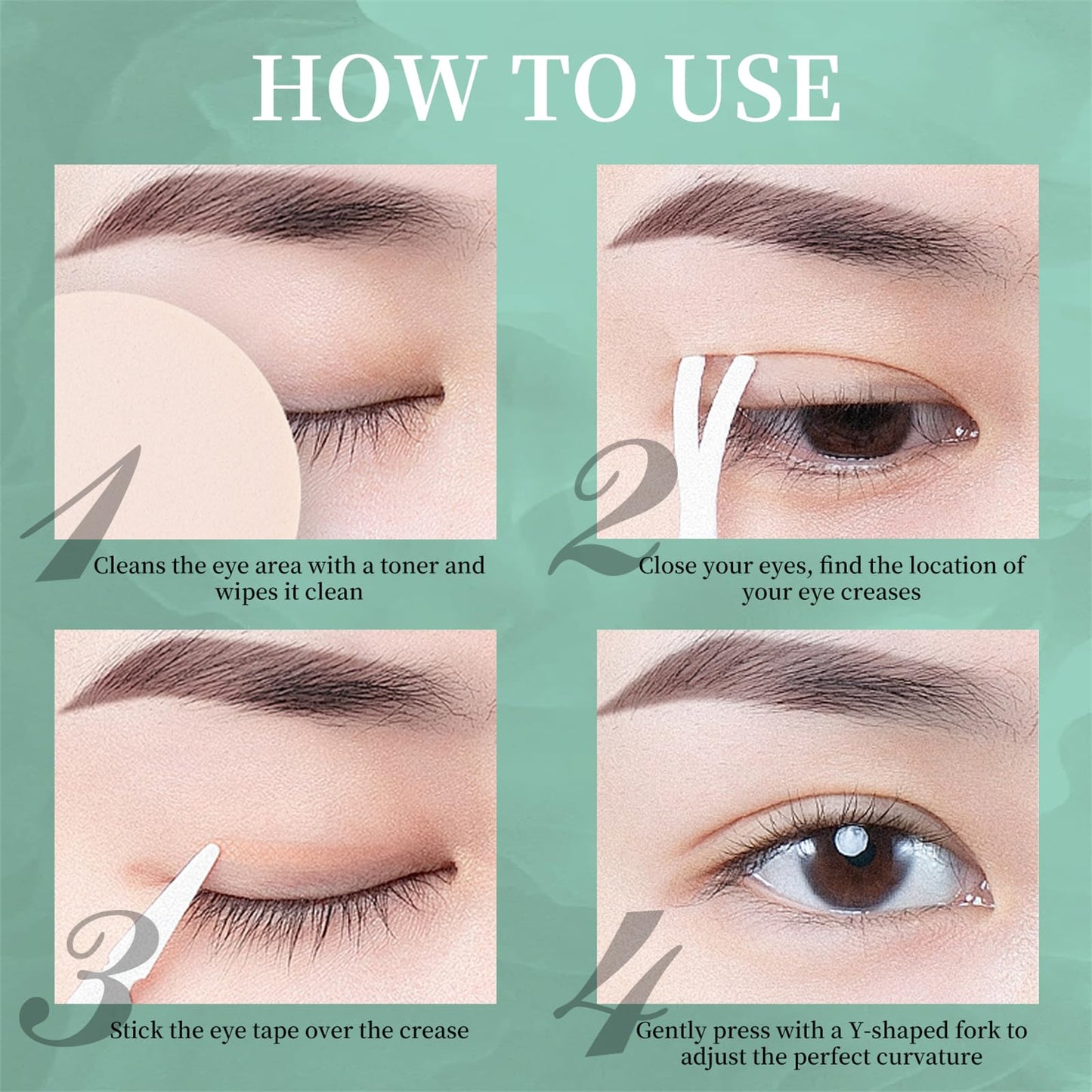 Invisible Double Eyelid Tape — Eyelid Lift for Sagging Eyelids Hooded Uneven or Single Eyelids