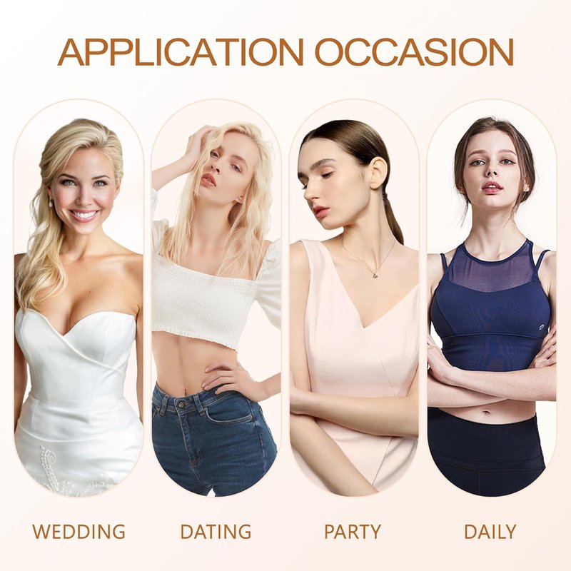 Adhesive Bra - Silicone Sticky Breast Lift for Women | Backless & Strapless Design