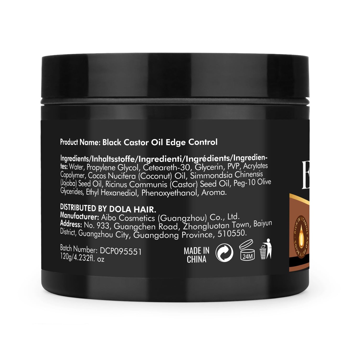 Edge Control Gel for Women Strong Hold Hair Braiding Gel Firm Hold, Hair Styling Wax Natural Edge Lock & Fixer for Women & Men Non-Greasy No Flaking (Edge Control Gel 4.2 Oz)