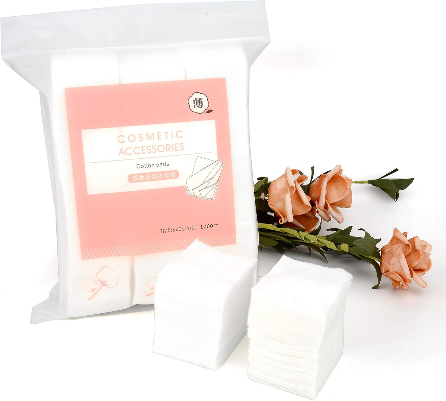 Ultra Thin Makeup Remover Cotton Pads - 1000PCS for Face, Lips & Eyes | Lint-Free Cleansing