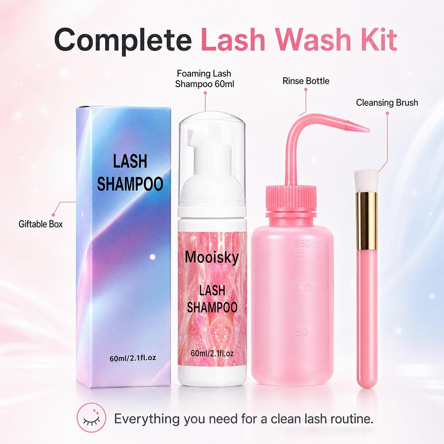 Major Dijit Lash Makeup Cleansing Foam, Foaming Face Wash, 5 fl oz, Paraben-free, Sulfate-free, Unscented, for All Skin Types