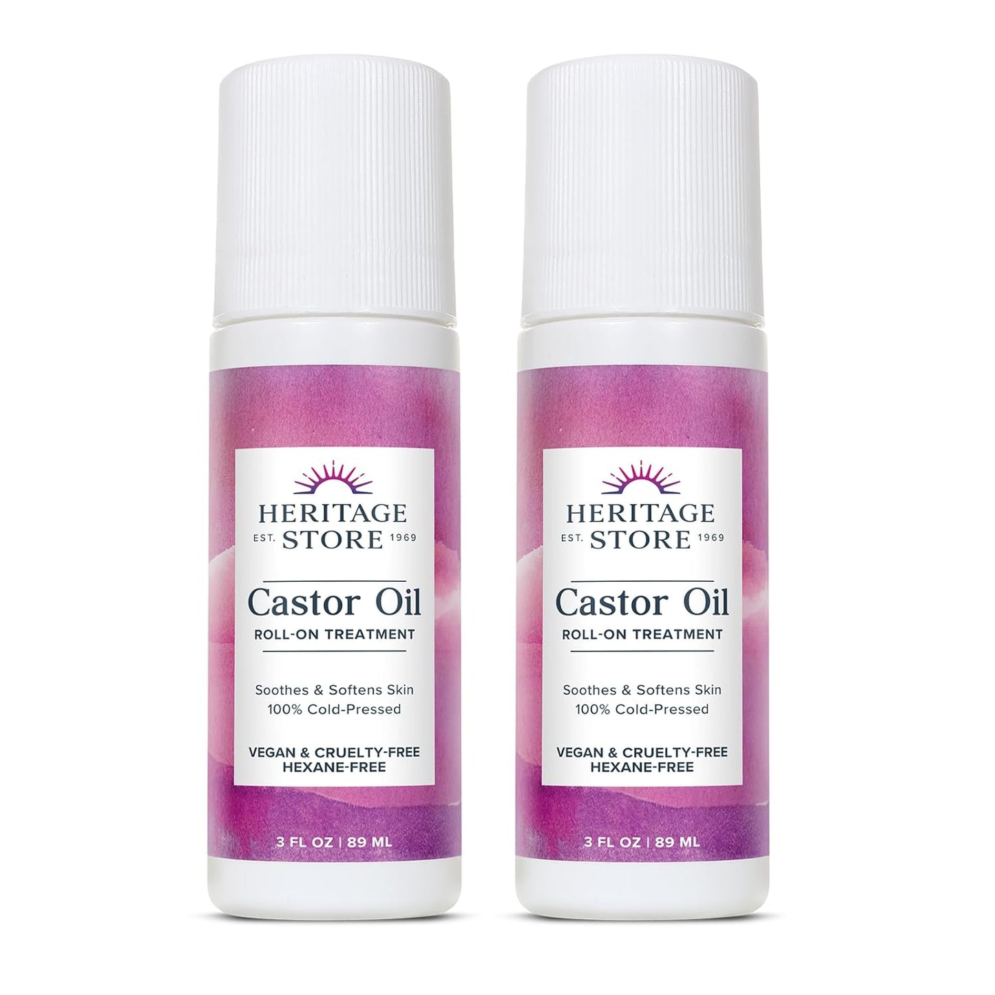Castor Oil Roll-On Treatment | Nourishing Hydration for Skin & Hair - Hexane Free, Vegan, 3oz
