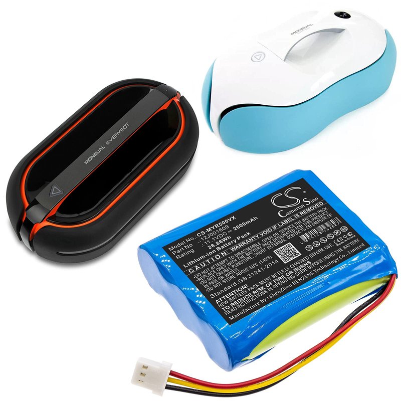 BCXY Battery Replacement for Moneual Everybot RS500 Everybot RS700 12J001609
