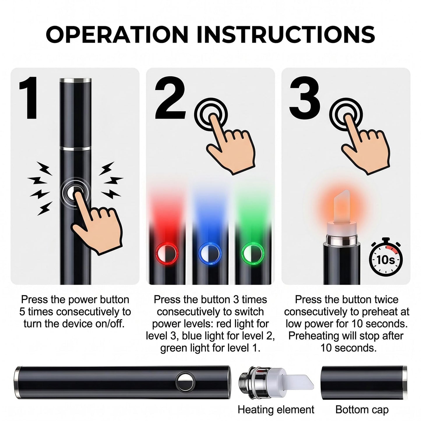 Electric Hot Knife Dab Tool - Professional Ceramic Heated Tip Pen for Wax, Resin & Candle Carving - Cordless Rechargeable Cutting Tool Kit for Plastic, Foam & Soap Shaping (1pc)