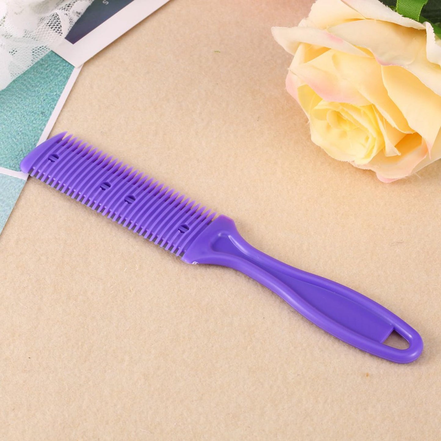 2PCS Blades Hair Trimmer Comb - Professional Haircut Tool for Long & Short Hair, Easy to Use, Gentle Combing Action, Home Haircut Solution