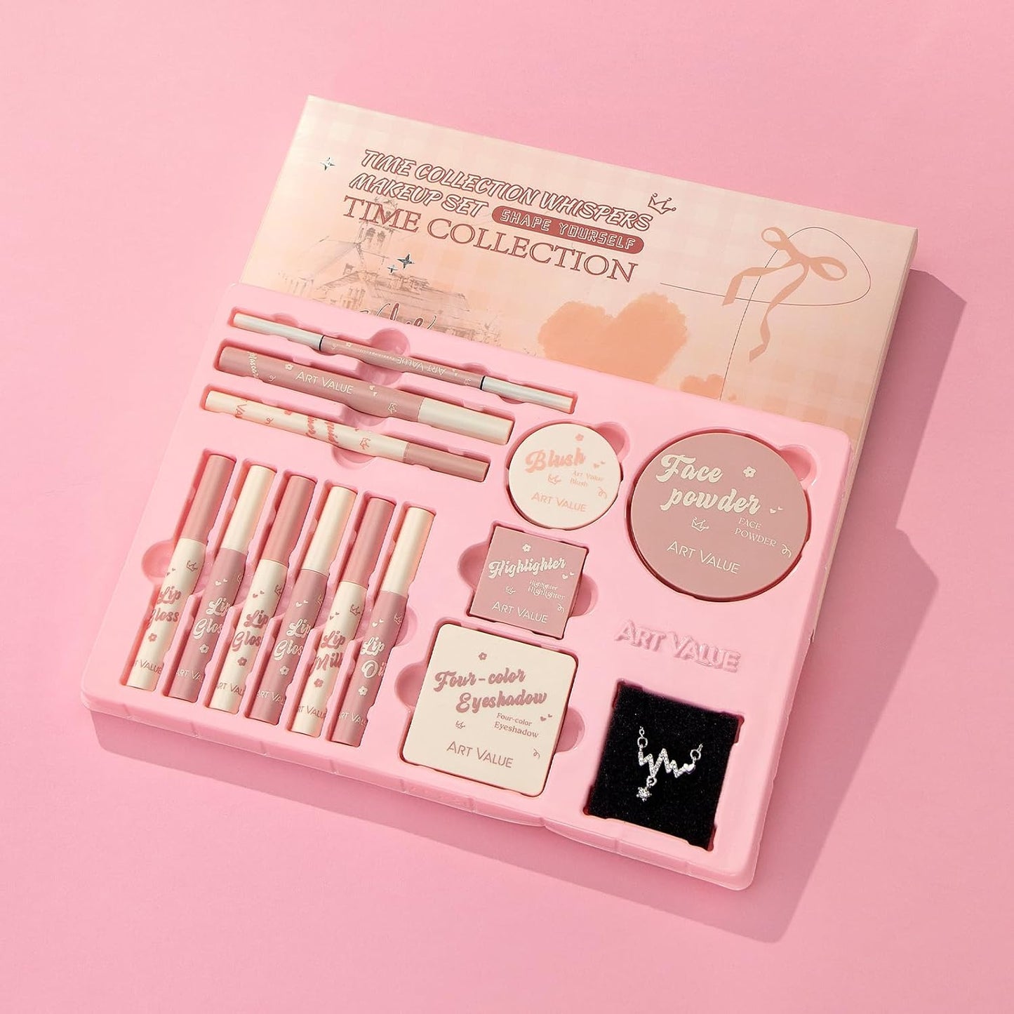 All-in-One Makeup Gift Set for Women & Teens | Complete Cosmetic Kit with Lip Gloss, Eyeshadow, Blush & More
