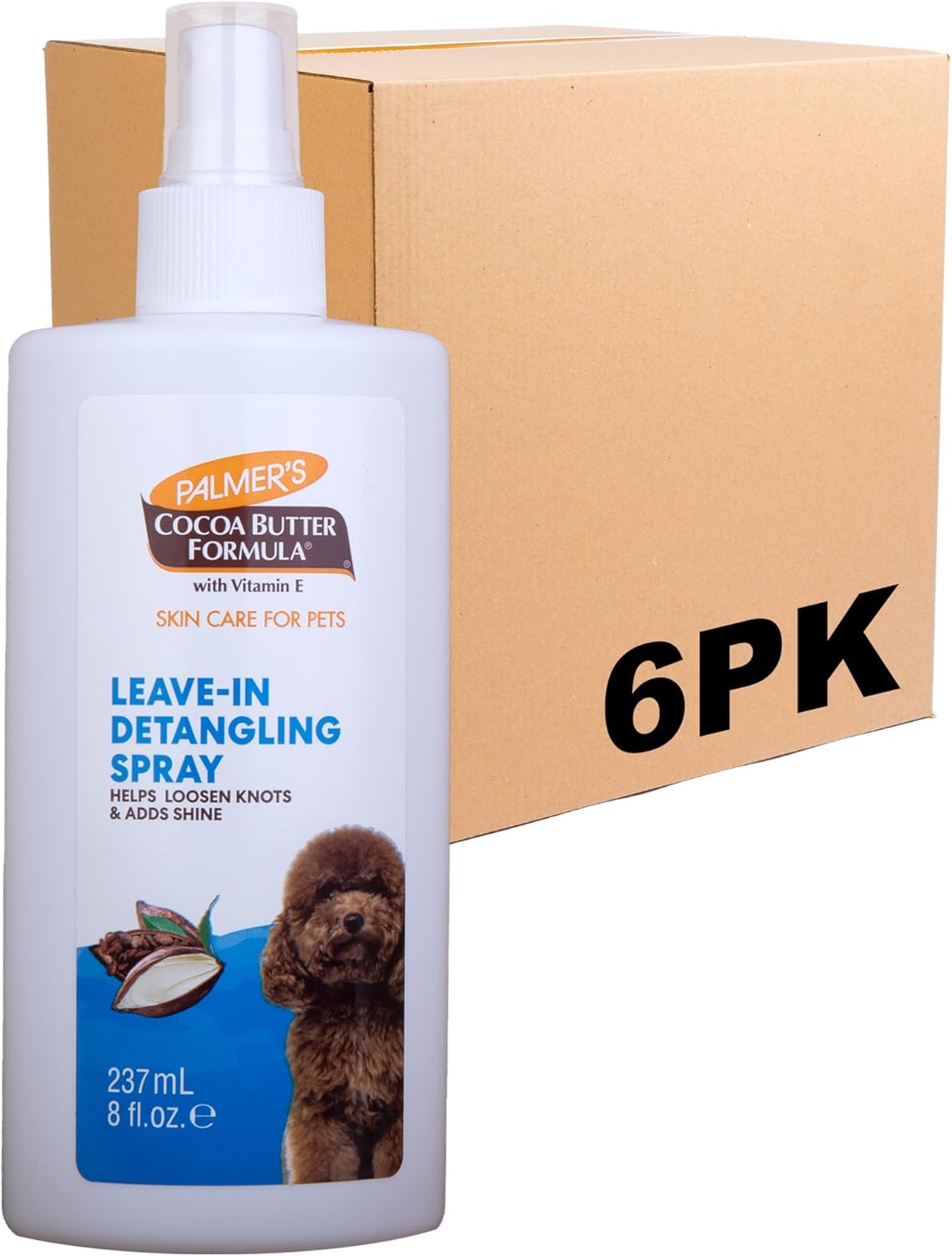 Palmer’s for Pets Detangling Leave-In Spray - Cocoa Butter Dog Conditioner with Vitamin E | 8 Fl Oz