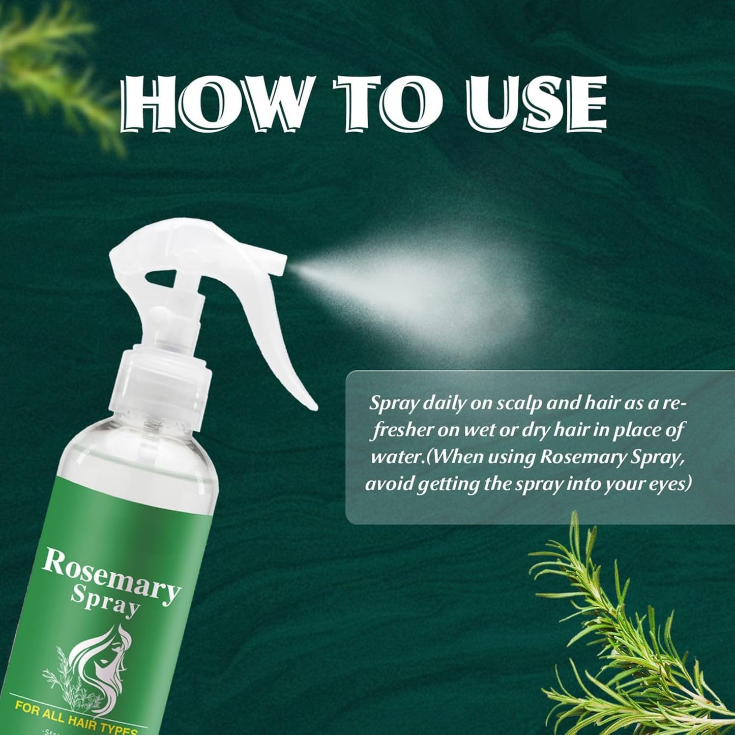 Raw Batana Oil Leave-In Conditioner Spray - Hair Growth & Nourishment | Rosemary, 3.38 fl oz