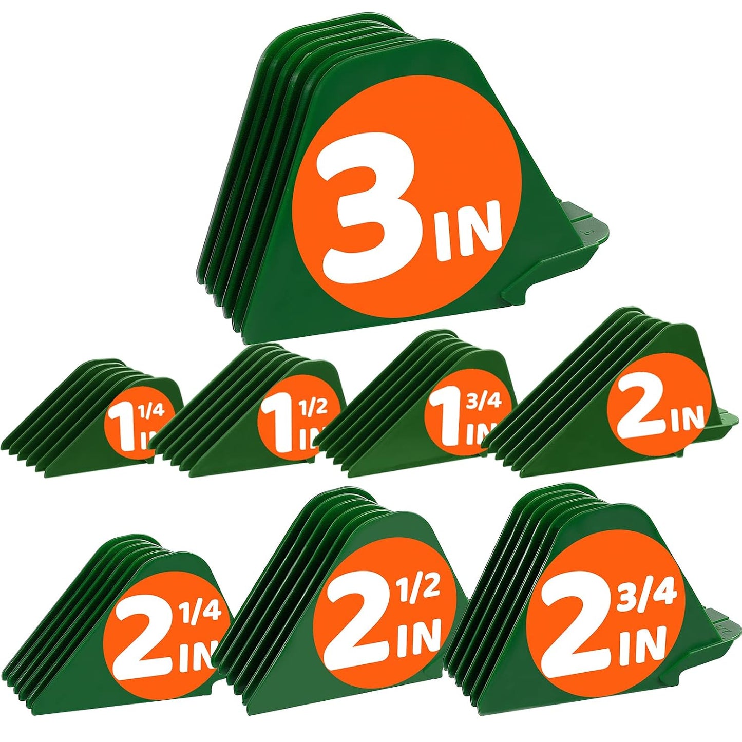 Hair Clipper Guards - 8-Piece Set for Wahl Clippers | Gray, 3-Inch Size