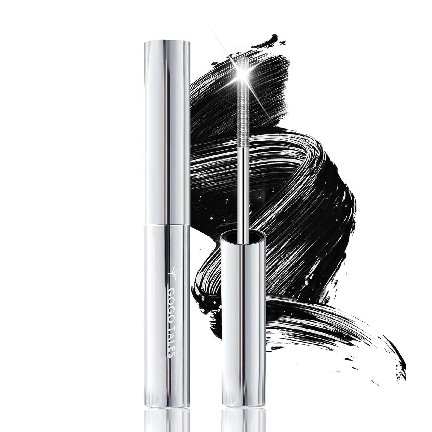 Brown Washable Iron Wand Mascara - Waterproof Formula for Thin, Short Lashes | Buildable Length & Volume, Clump-Free Finish