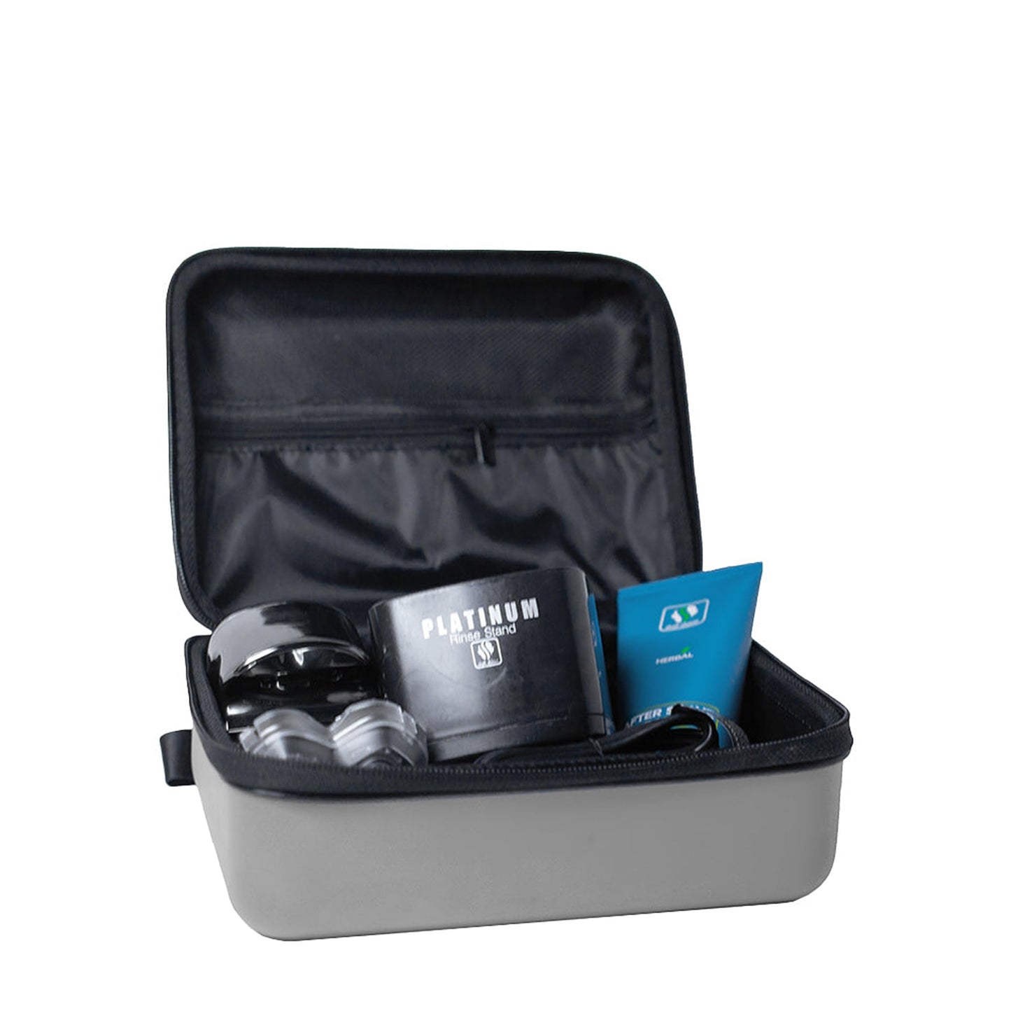 Skull Shaver Deluxe travel case; Spacious and sturdy; best accessory for travel (silver)