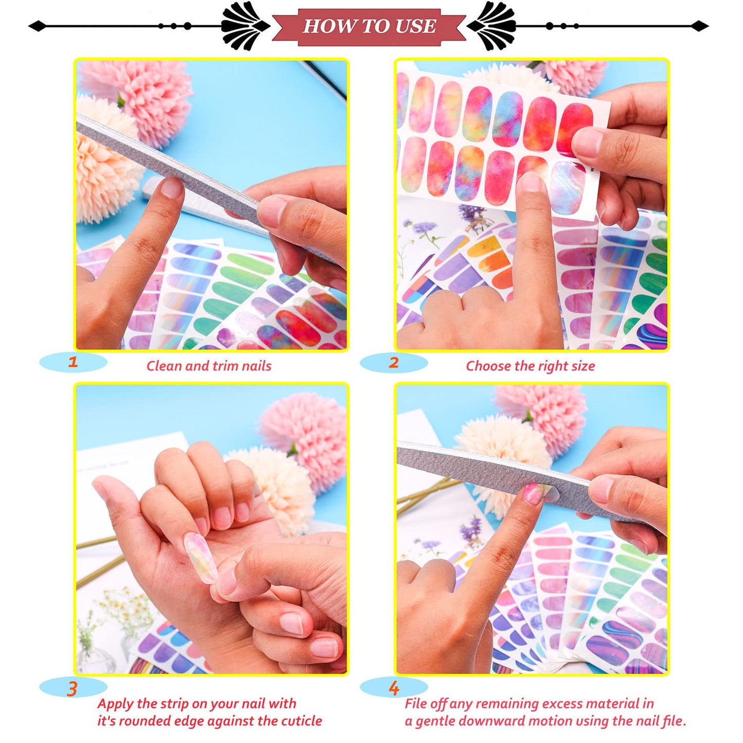 JERCLITY 14 Sheets Independence Day Nail Polish Strips Patriotic American Flag Nail Art Stickers 4th of July Nail Wraps Self-Adhesive Solid Color Nail Decals Manicure Sticker for Memorial Day