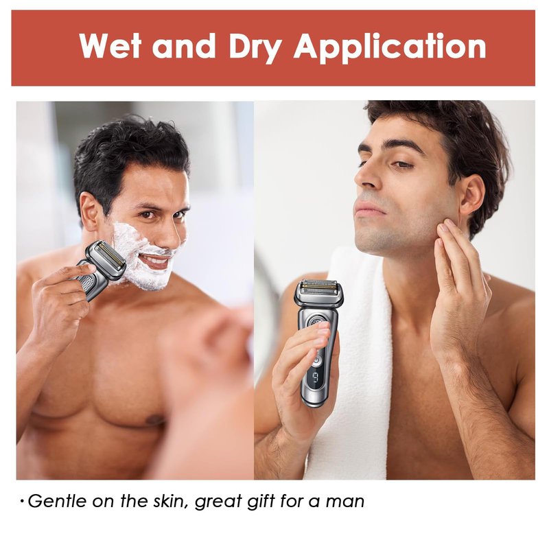 Braun Series 9 Replacement Head, Compatible with Series 9 Men's Electric Razor Replacement Shaver Head - 92S Electric Shaver Replacement Head Foil and Cutter Cassette