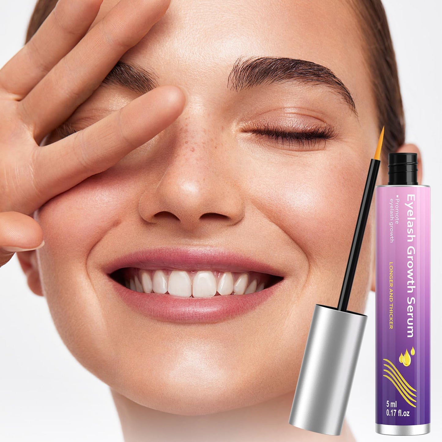 Vxzit Eyelash Enhance Serum - Eyelash Enhancers & Primers - Purple - Promotes Natural Lash Growth for Longer, Fuller Lashes