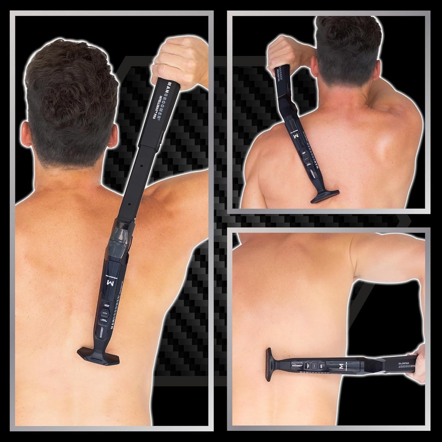 MANGROOMER - INTELLIMAX PRO – Back Hair Shaver Complete "ULTRA-WIDE 2.7" BLADE" Attachment Head
