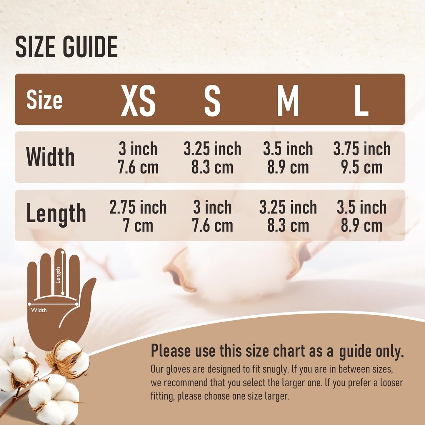 Soft Moisturizing Cotton Gloves Set - 4 Pairs for Dry Hands & Eczema Relief | Small, White