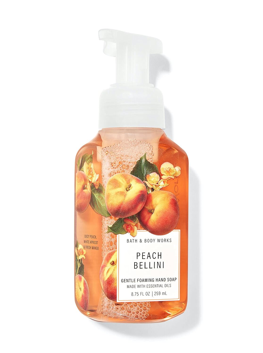 Gentle Foaming Hand Soap - Peach Bellini Scent | Nourishing Formula for Soft Skin