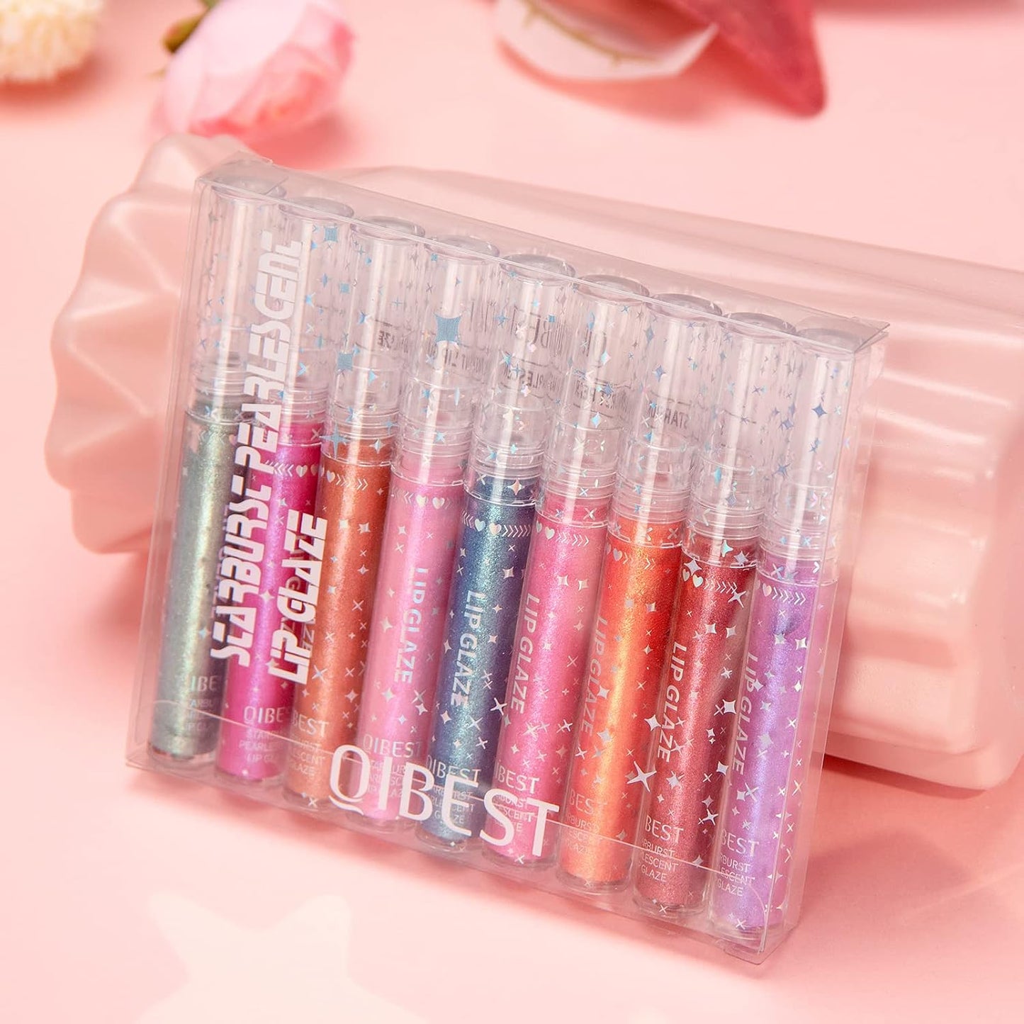 Shimmery Lip Gloss Set for Girls & Teens | Long-Lasting, Moisturizing Formula | Glossy Finish