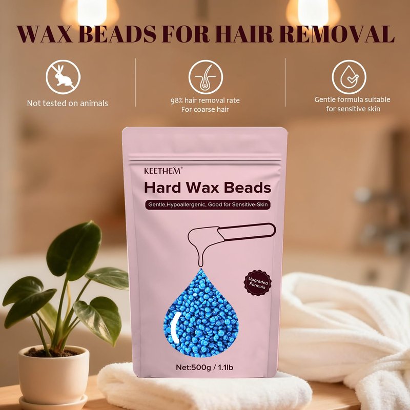 120g Nose Wax Kit for Men and Women, Nose Waxing with 30 Blue Applicators,20 Mustache Guards, 20pcs Paper Cup, 10pcs wooden sticks - Nose Hair Wax Painless Nose Hair Removal at Least 20 Times Usage