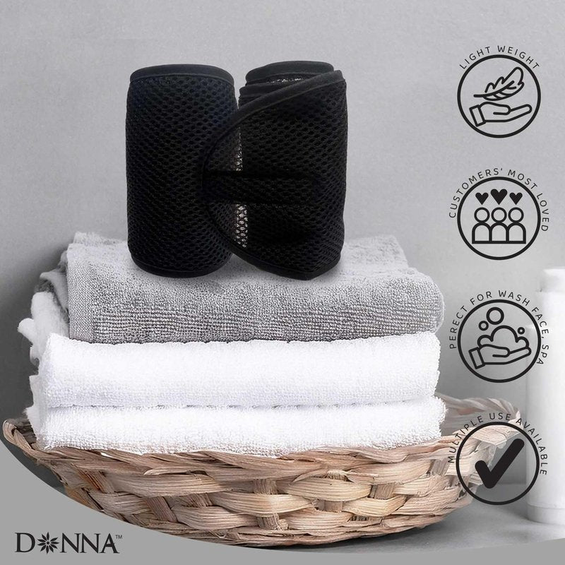 DONNA Deluxe Foam Mesh Wrap with Vitamin E, Head Wraps for Black Women, Hair Wrap for Sleep, Hair Nets for Sleeping, Mesh Hair Wrap, Silk Head Wrap, 1pc