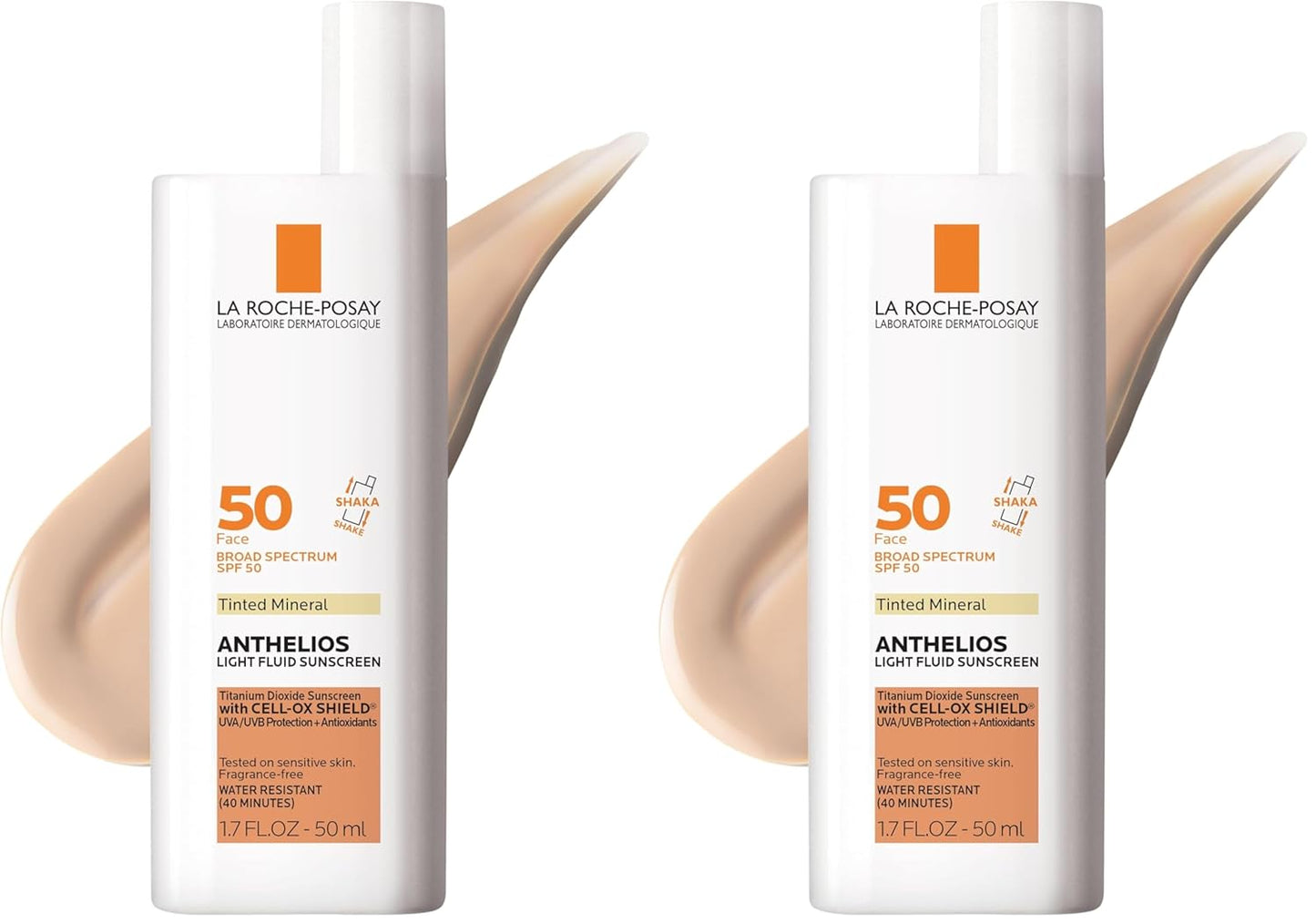 La Roche-Posay Anthelios Sunscreen SPF 40 - Ultra-Light Fluid, Oil-Free, Fast-Absorbing Face Protection