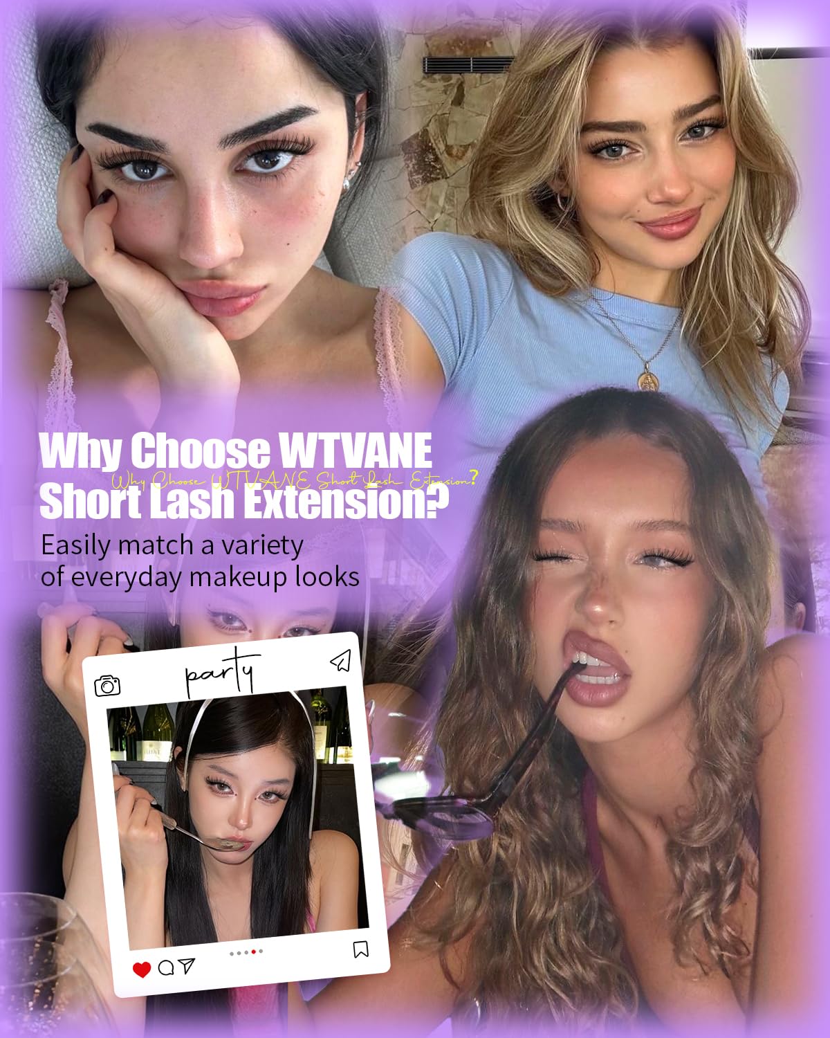 Natural Eyelash Clusters - Wispy 10-12-14mm Extensions | C Curl Thin Band Fairy Lashes