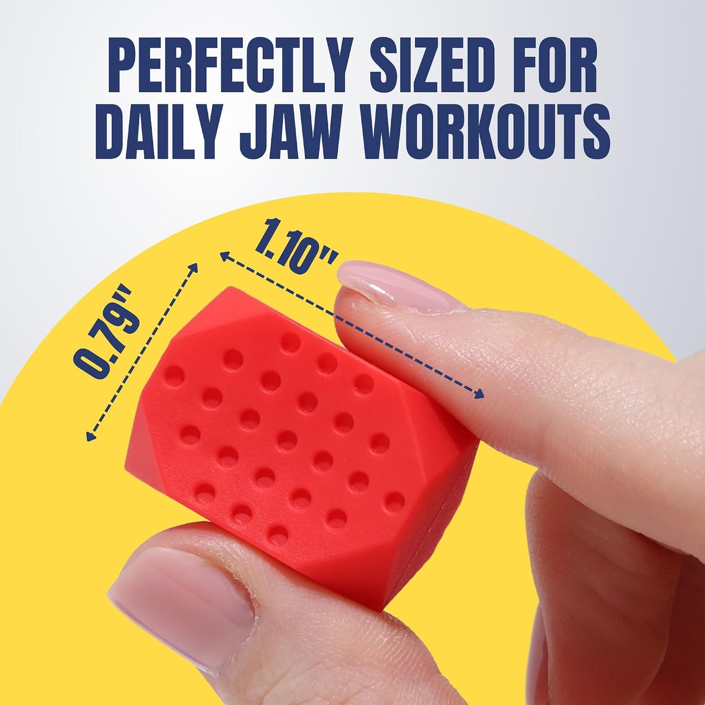 Jaw Exerciser - 4-Level Resistance Jawline Trainer | Food-Grade Silicone Double Chin Reducer for All Skill Levels