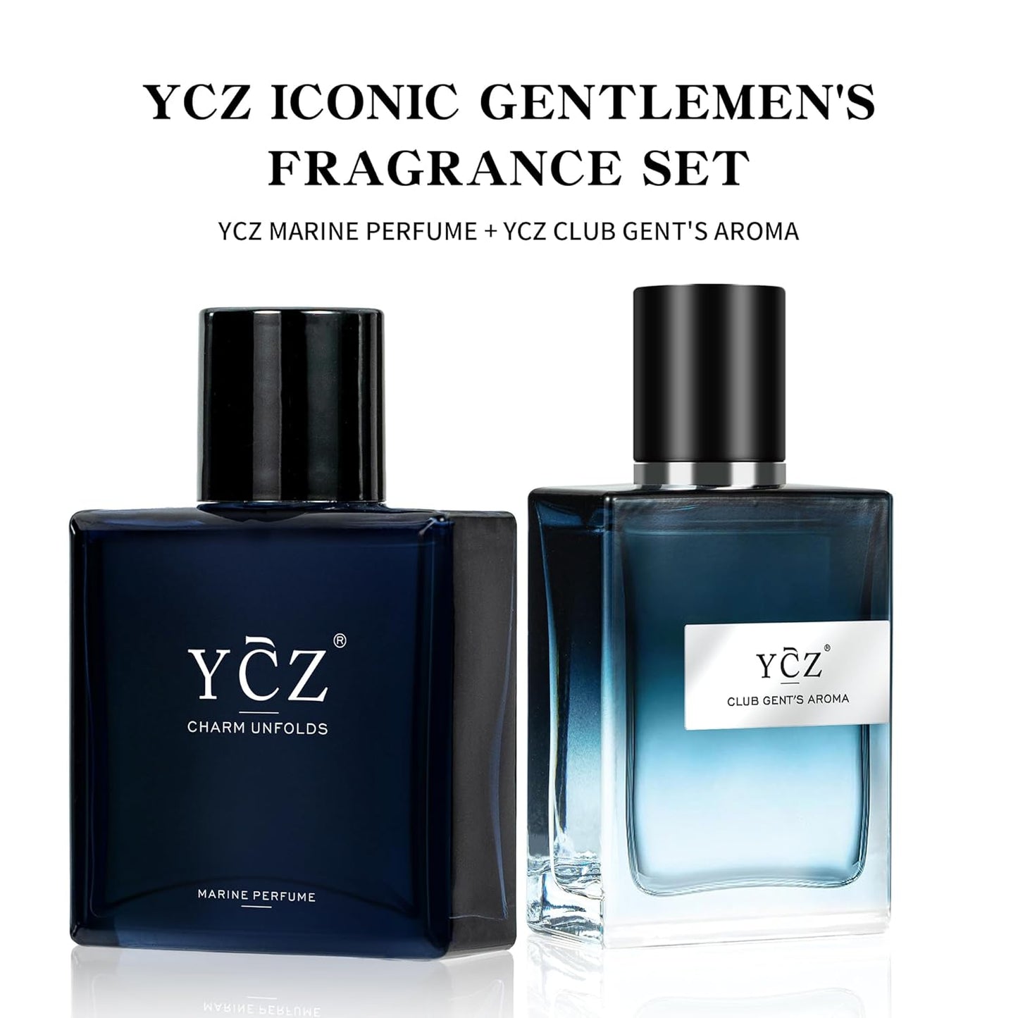 Ycz Cologne for Men - Marine & Club Fragrance Collection | 1.7 Fl Oz Eau de Parfum, Sophisticated Woody Citrus Scent