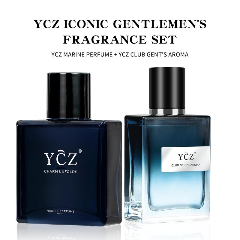 Ycz Cologne for Men - Marine & Club Fragrance Collection | 1.7 Fl Oz Eau de Parfum, Sophisticated Woody Citrus Scent