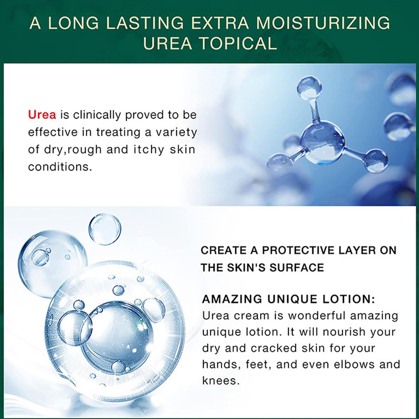 Grospe Urea Cream 42% + 2% Salicylic Acid, Lavender Scented, Deeply Moisturizes, Urea Foot Cream for Foot Care Cracked Heel, nail repair & Callus Remover, 3.52 oz/100g