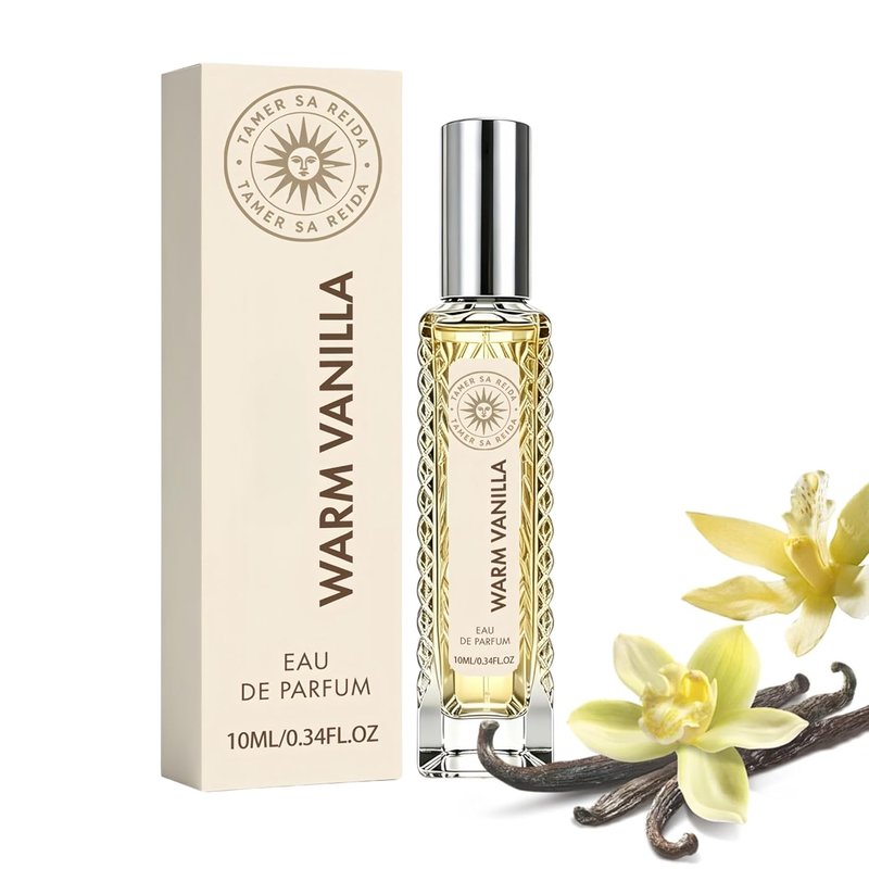 Warm Vanilla Eau de Parfum - Long-Lasting 10ml Travel Size Spray for Women | Everyday Portable Fragrance