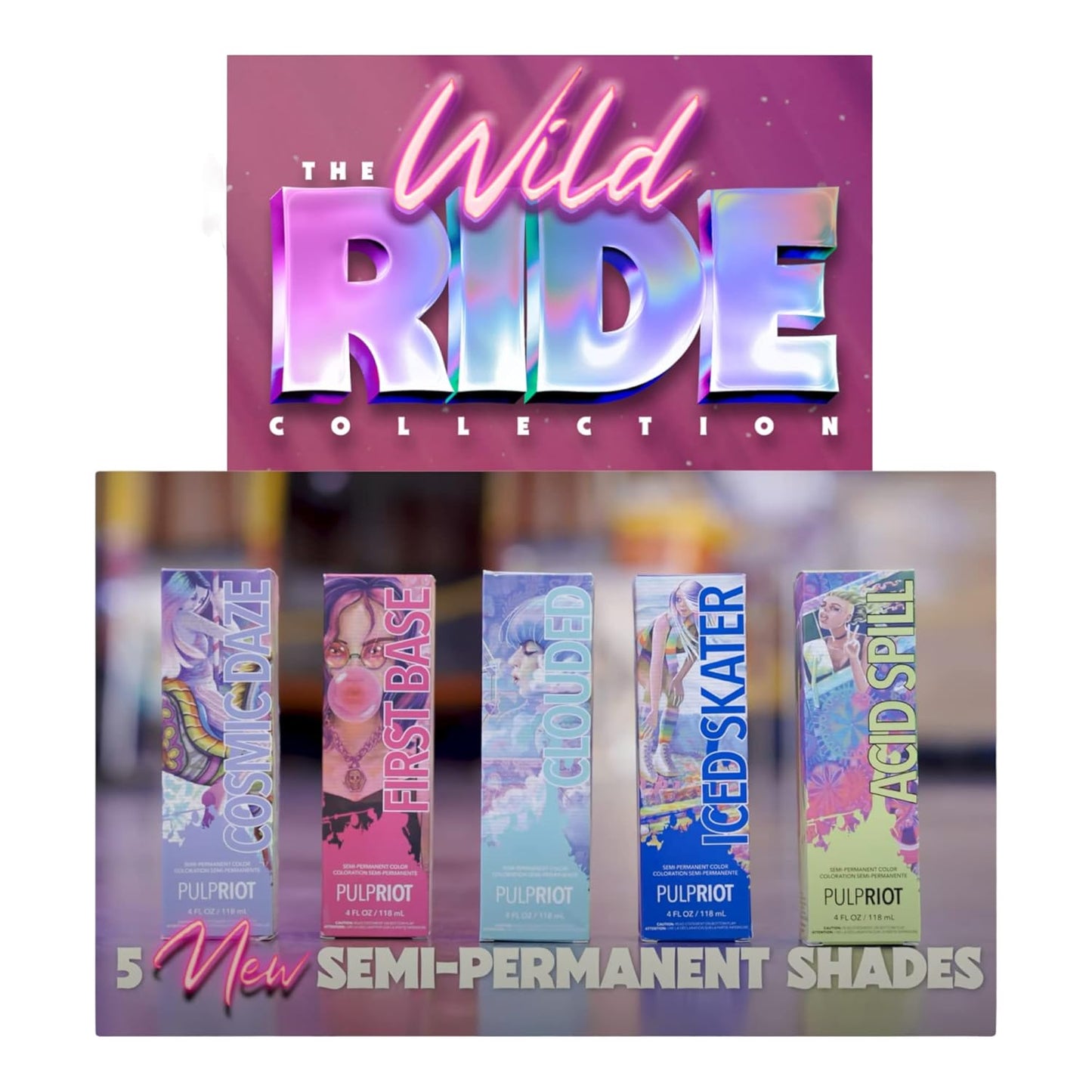Pulp Riot Semi-Permanent Hair Color - Cosmic Daze 4 oz | Vibrant, Long-Lasting Color