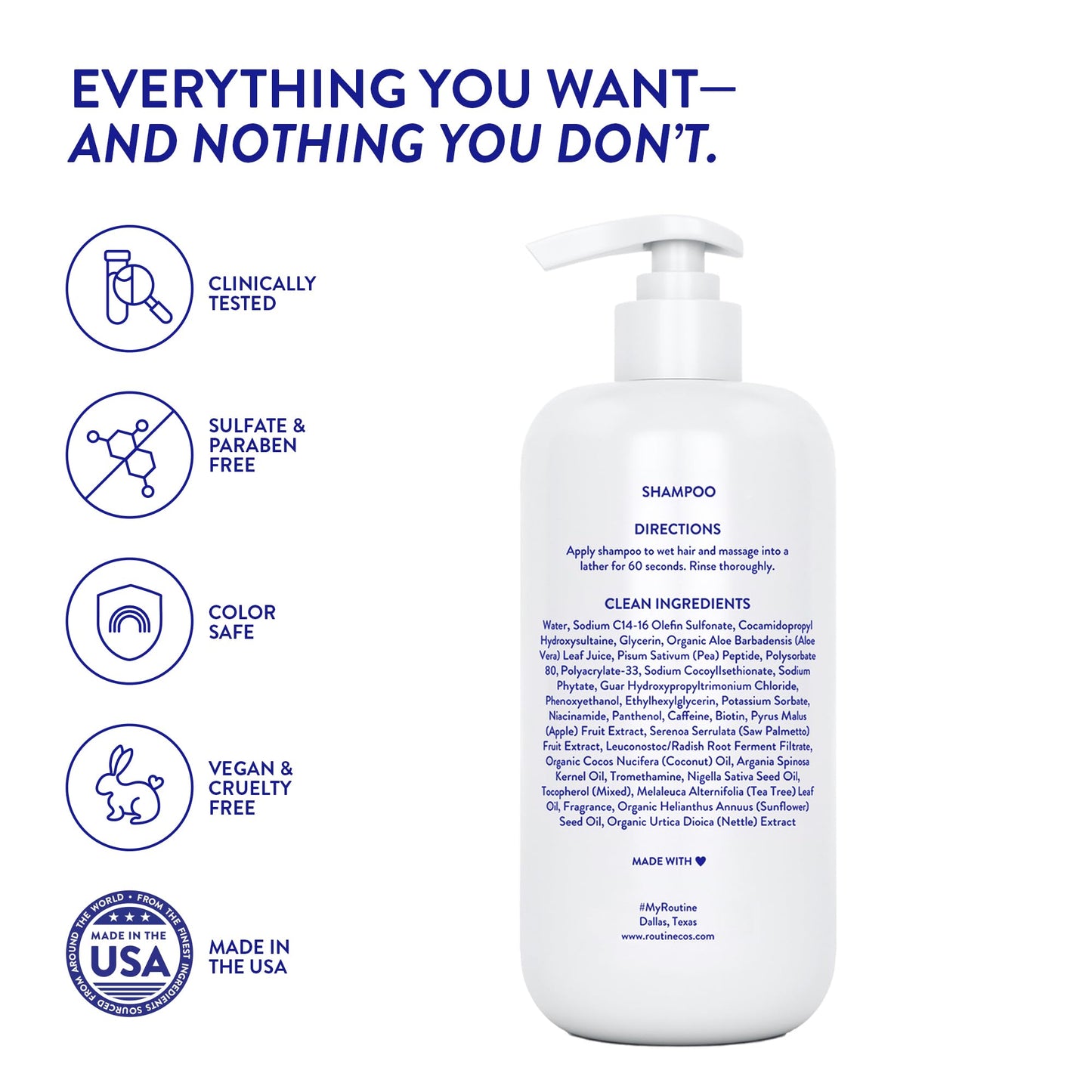Routine Wellness Anti-Thinning Volumizing Shampoo - Unscented