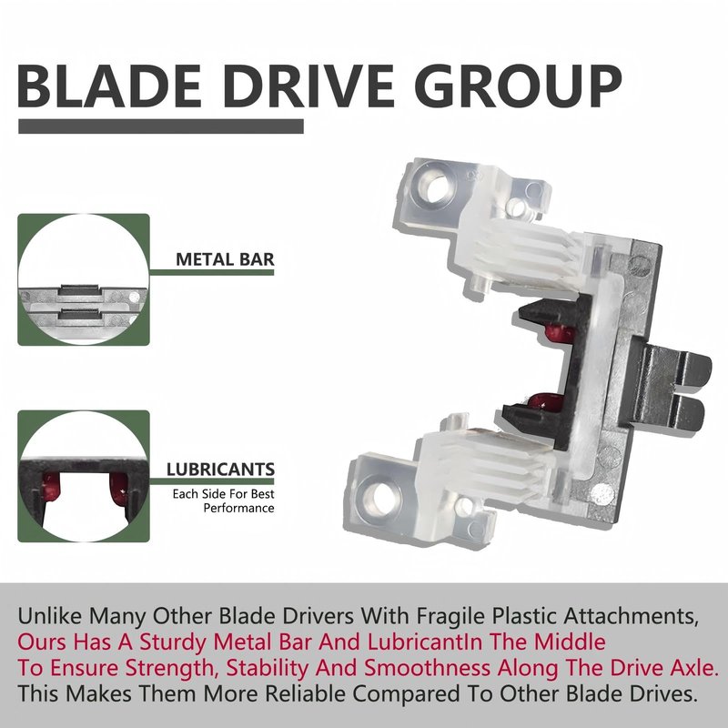 Andis Blade Drive Assembly, Replacement Part for Andis BGC, BGC 2-Speed Clippers, Fits Excel & Excel 2-Speed Models - Compatible with Andis Trimmer Blades, Styliner, T-Blade, BGRC 4-Pack