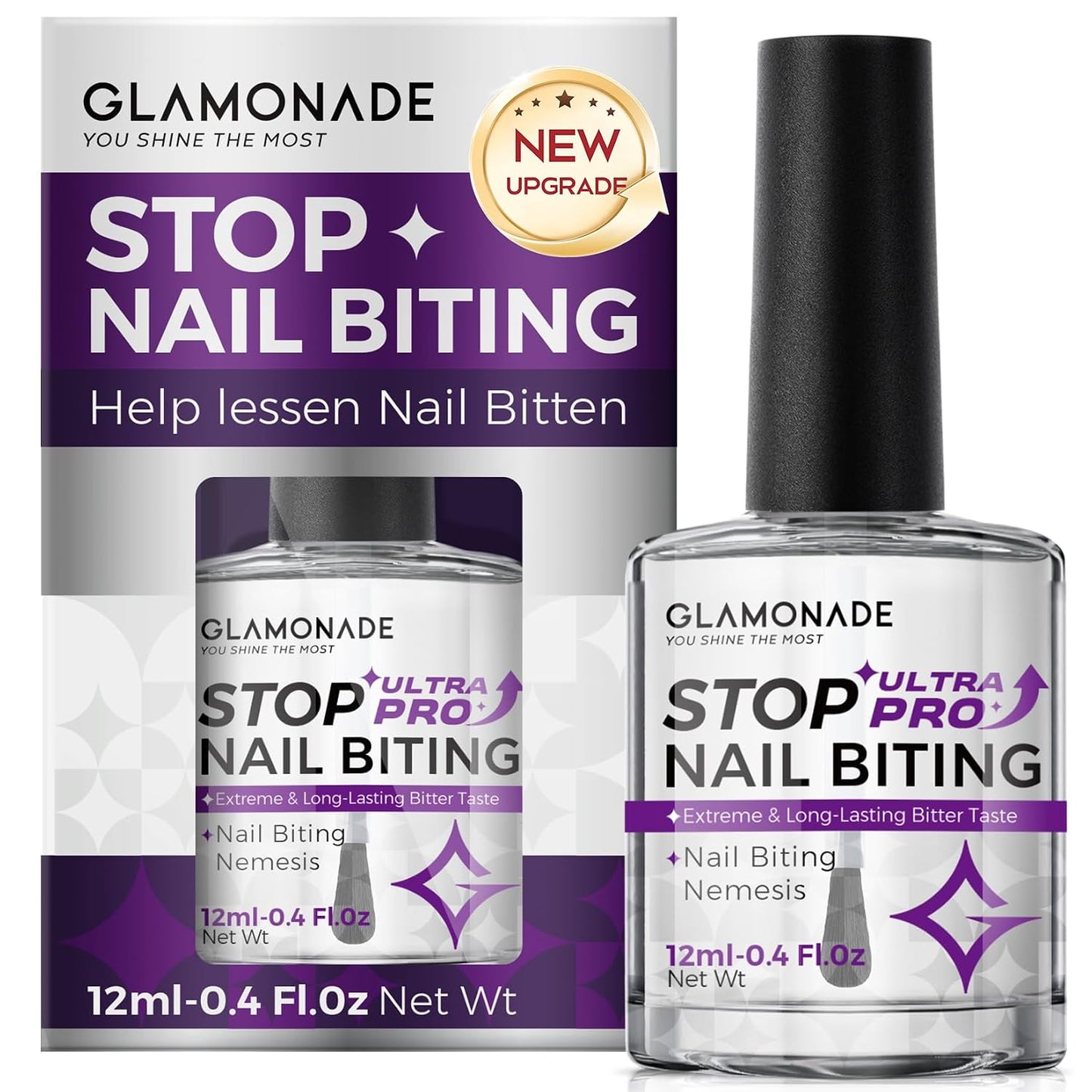 Nail Biting Prevention for Kids - 12ml Extra Bitter No Bite Nail Polish | Long-Lasting Matte Clear Strength & Habit Breaker Aid