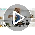 USLAI 16oz Glass Oil Sprayer Dispenser - Dual Spray for Cooking