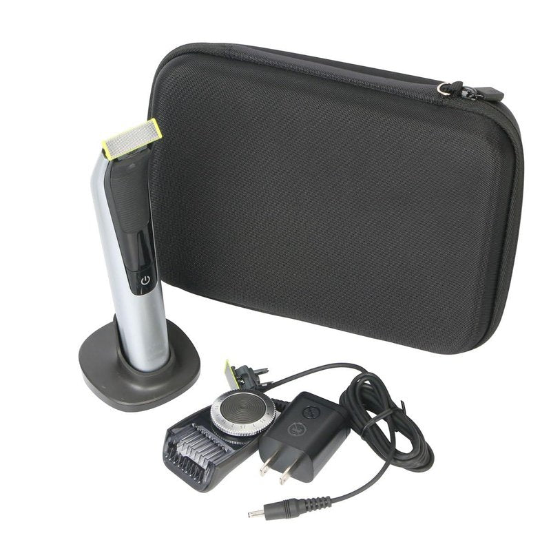 co2CREA Hard Travel Case replacement for Oneblade QP6520/70 Pro Hybrid Electric Trimmer Shaver (Case for QP6520/70)